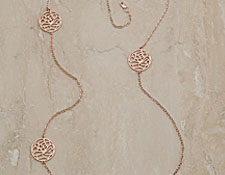 Lotus Flower Necklace in Rose Julia Failey Jewelry